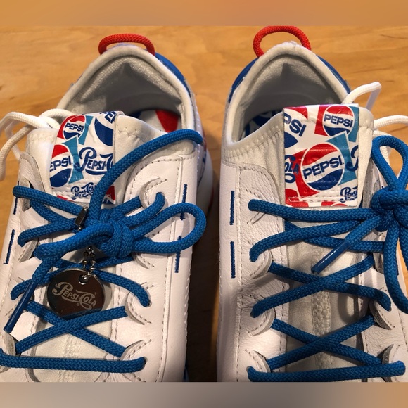 Puma Pepsi RS-0X White Sneakers with Blue and Red Accents - Picture 4 of 11
